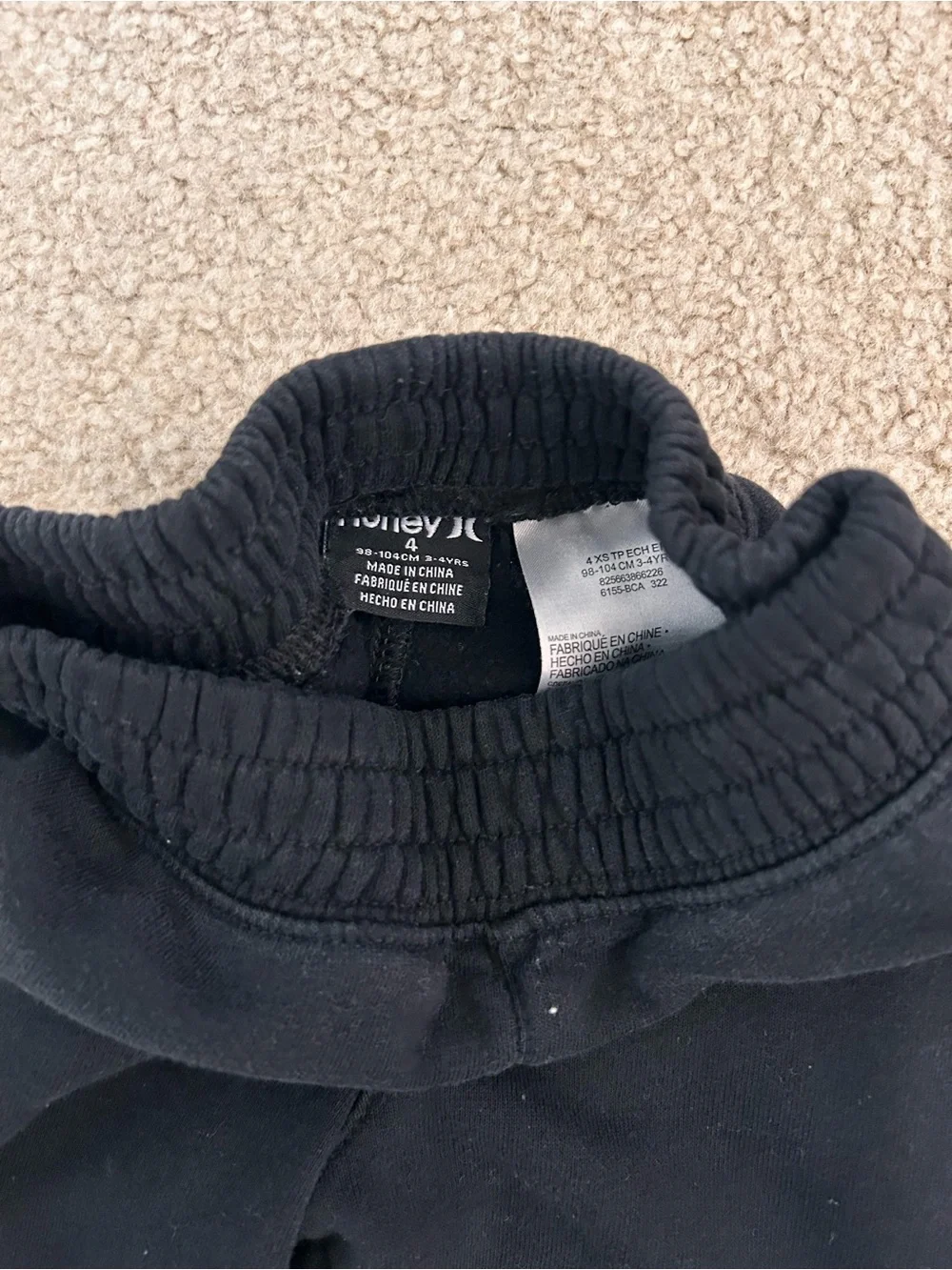 Hurley Navy Hoodie and Black Joggers Set